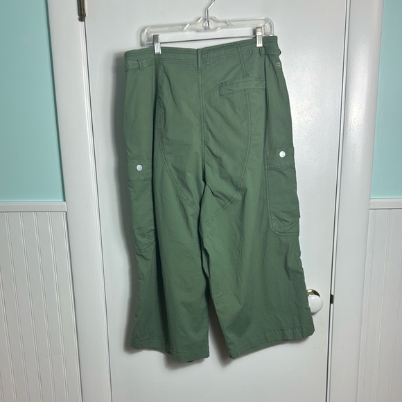 Anthropologie Pilcro Slouchy Fit Surplus Pants Green Size 31 Petite - Picture 5 of 11